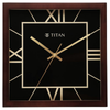Titan Black & Timber Wooden Brown Dial Wall Clock W0090WA01