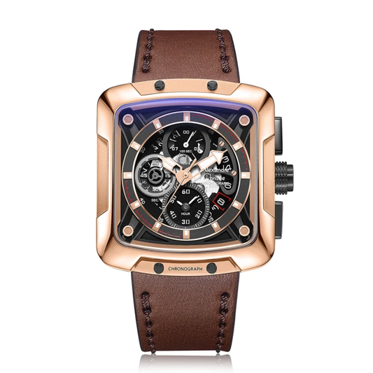 Alexandre Christie Chronograph Brown Men's Watch 3030GCLBRBA