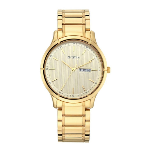 Titan Lagan Yellow Men's Watch 1775YM02