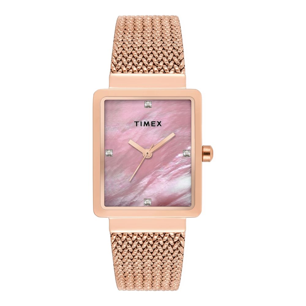 Timex Mother of Pearl Rectangle Dial Women's Watch TWEL20704