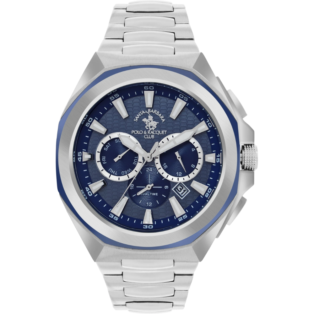 Santa Barbara Polo & Racquet Club Chronograph Blue Dial Men's Watch SB.1.10539-2