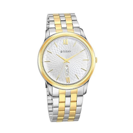 Titan Silver Men's Watch 1824BM02