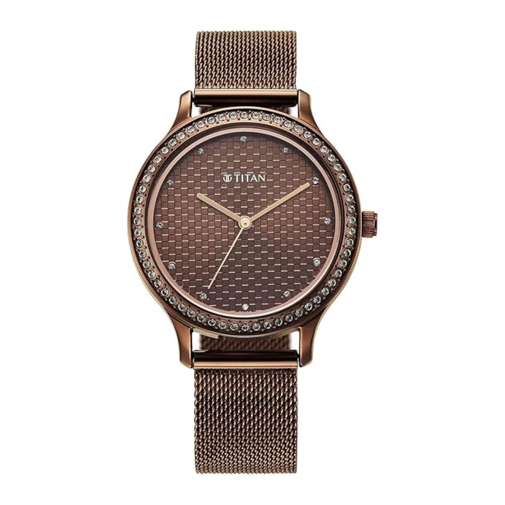 Titan Superheads Brown Women's Watch 2634QM03
