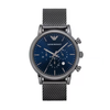 Emporio Armani Luigi Men's Quartz Blue Dial Chronograph Stainless Steel Watch AR1979
