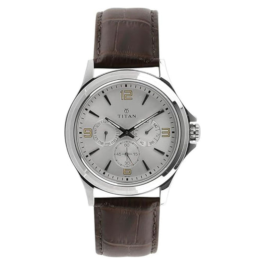 Titan Silver Dial Men's Watch 1698SL01