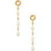 GUESS Rolling Hearts Gold-Plated Women's Earrings UBE03340YG