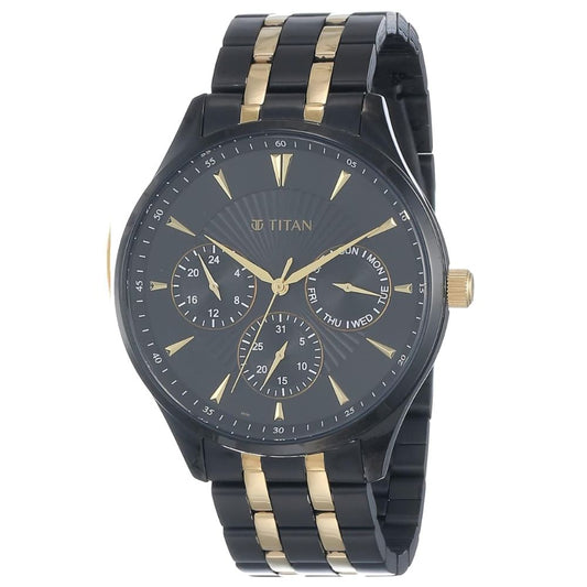 Titan Regalia Opulent Black Men Watch 90127KM01