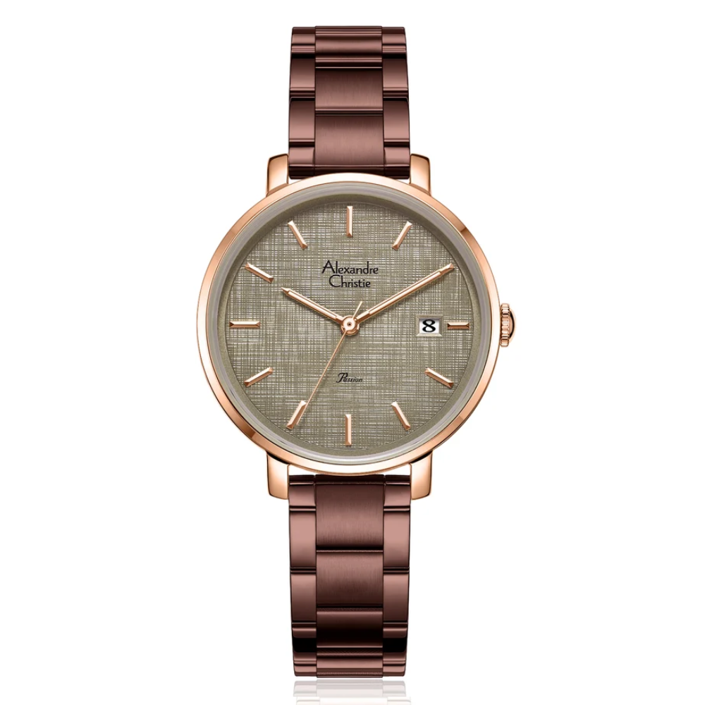 Alexandre Christie Classic Brown Women's Watch 2870LDBROBO1
