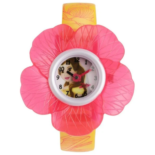 Zoop Disney Princess White Dial Yellow Strap Analogue Watch for Girls Kids NSC4006PP05