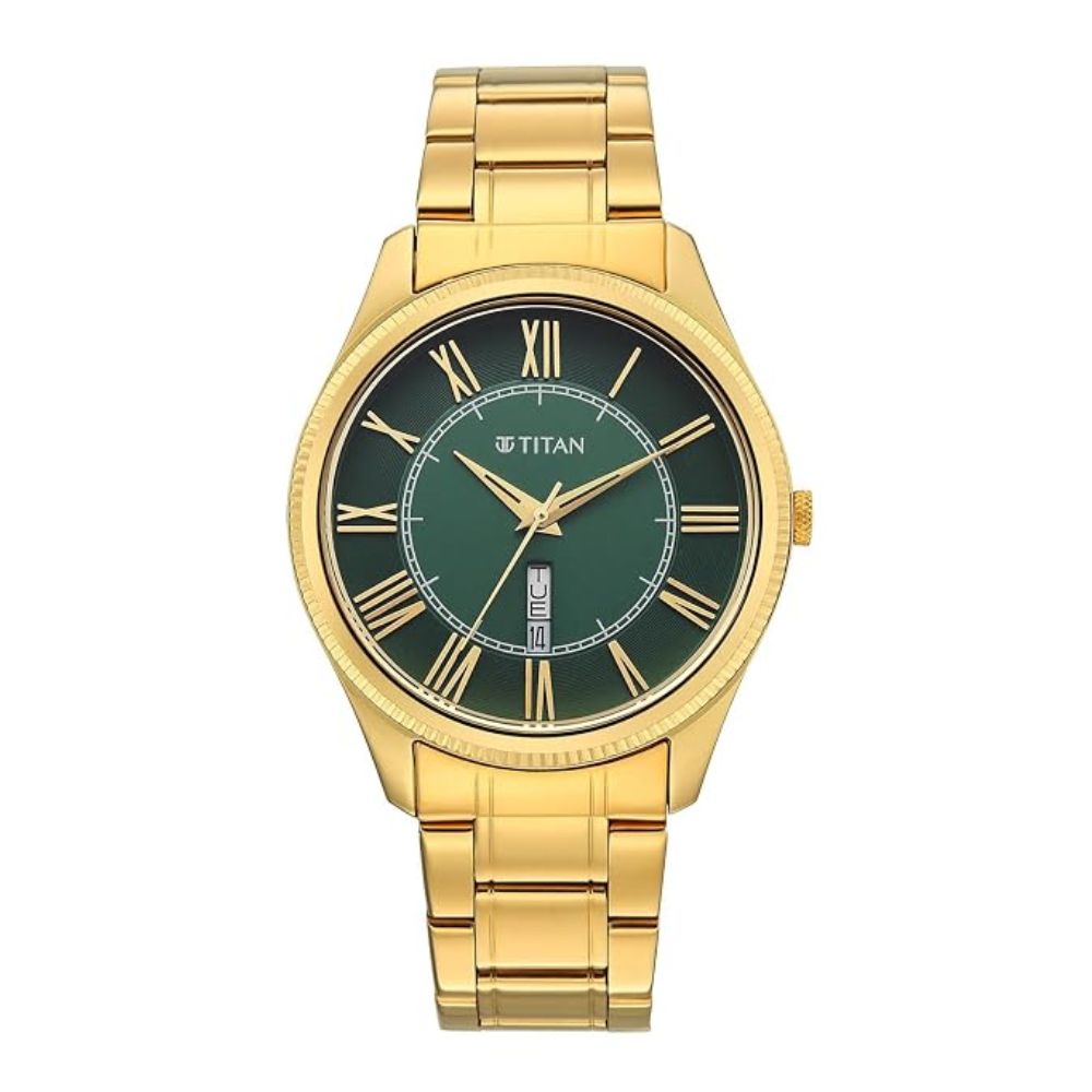 Titan Regalia Allure Classic Gold Men's Watch 10047YM01
