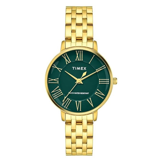 Timex Fashion Green Dial Women Watch TWEL19106