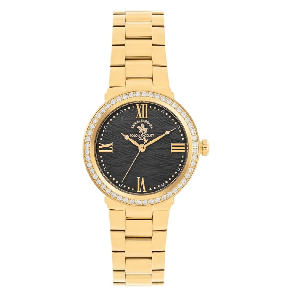 Santa Barbara Polo & Racquet Club Analog Black Dial Women's Watch SB.1.10553-2
