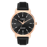 Timex Trendline Leather Black Dial Analog Men's Watch - TWTG14702T