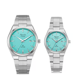 Alexandre Christie Macaron Sapphire Sky Blue Dial Couple Watch 8697MDLDSSLB