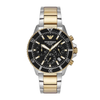 Emporio Armani World Explorer Men's Solar Black Dial Chronograph Watch AR11680