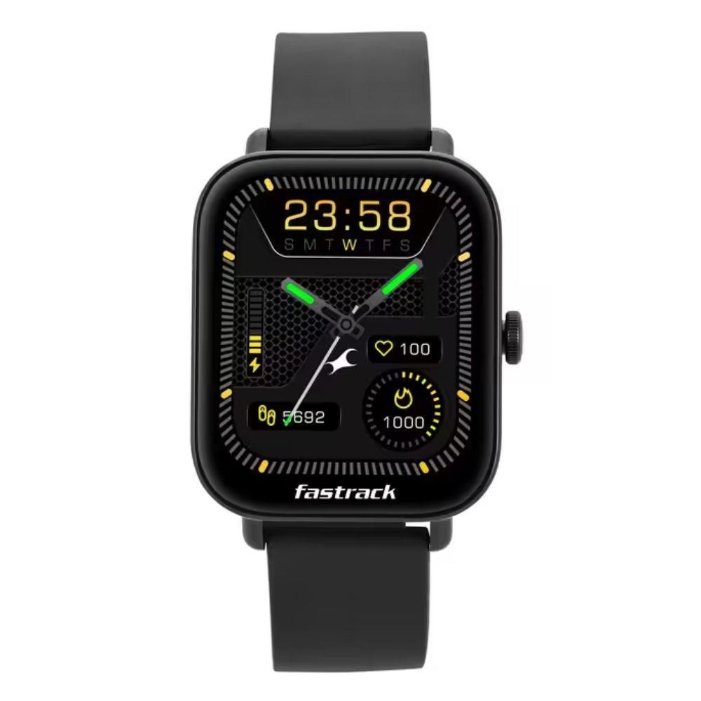 Fastrack Reflex Vox 2.0 Black Unisex Square Watch 38080PP01