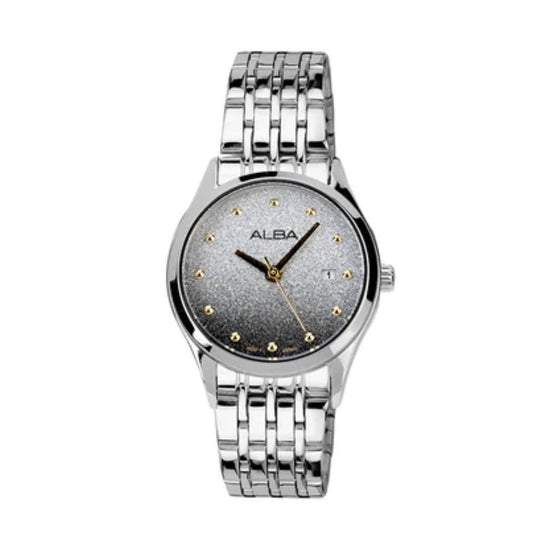 Alba Silver to Black Shimmer Gradient Dial Women's Watch AH7EZ1X1