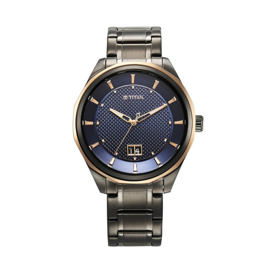 Titan Regalia Opulent Grey Men's Watch 1829KM05