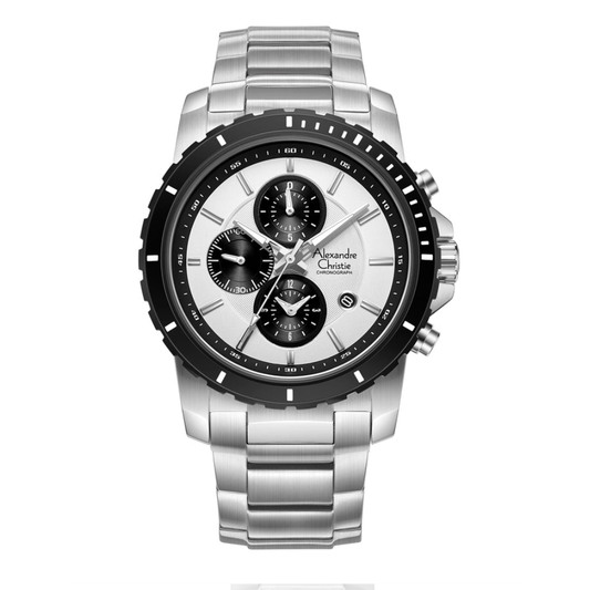 Alexandre Christie Chronograph Silver Men's Watch 6141MCBTBSLBA