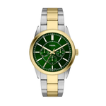 Fossil Pearson Green Dial Multi-Function Stainless Steel Watch FS6197