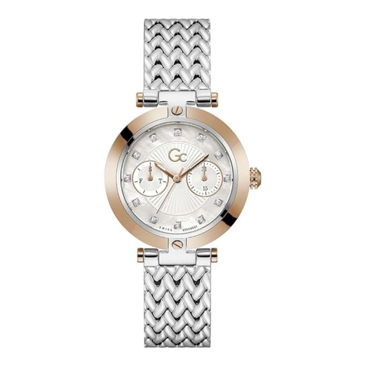G.C Analog White Dial Women's Watch Z21006L1MF