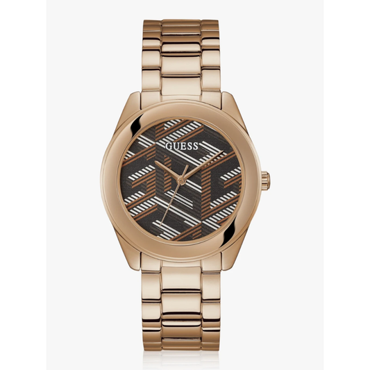 GUESS Cubed Rose Gold Women Watch GW0607L3