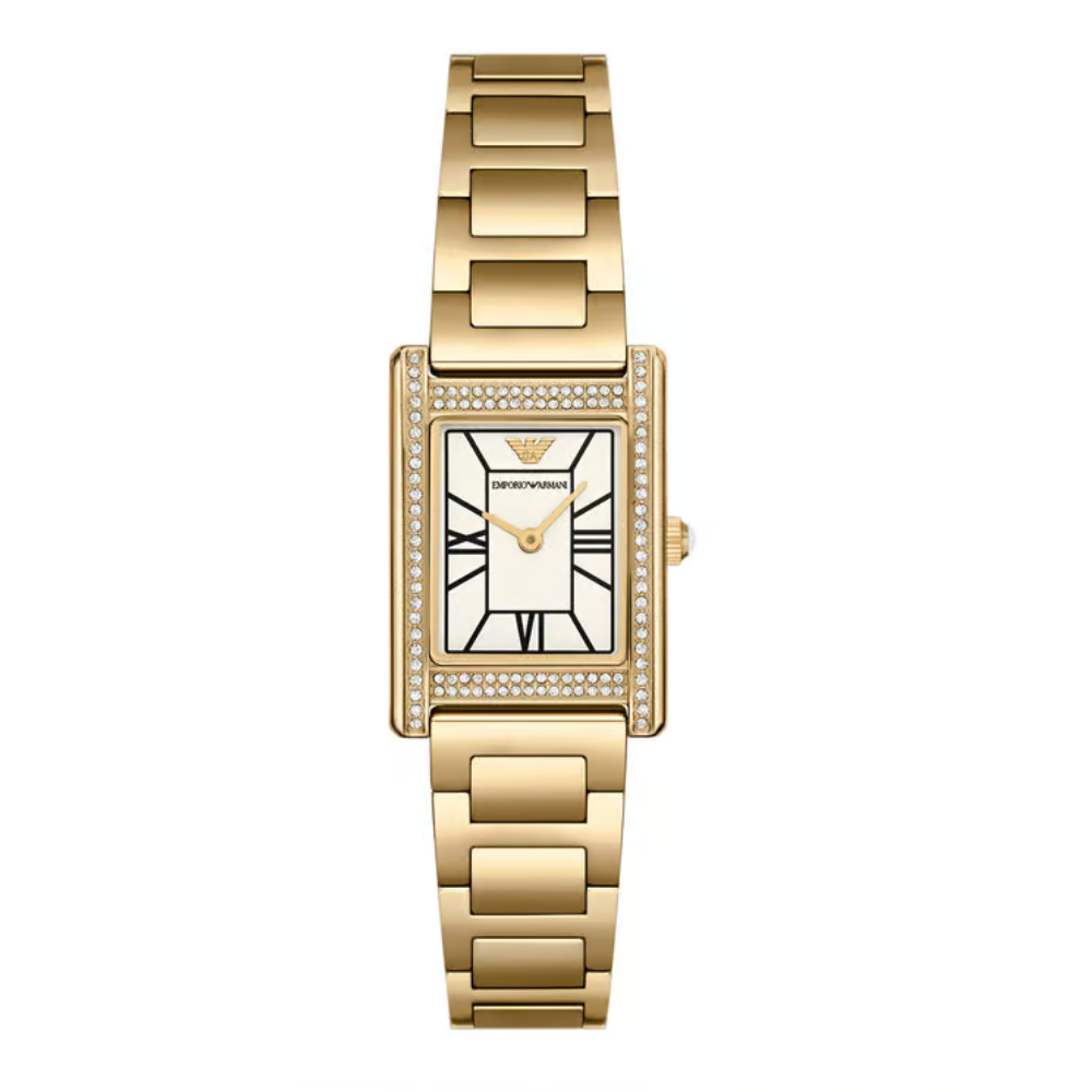 Emporio Armani White Dial Analog Stainless Steel Women's Watch AR11659