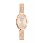 Calvin Klein Twisted Bezel Gold Dial Women's Watch 25100153