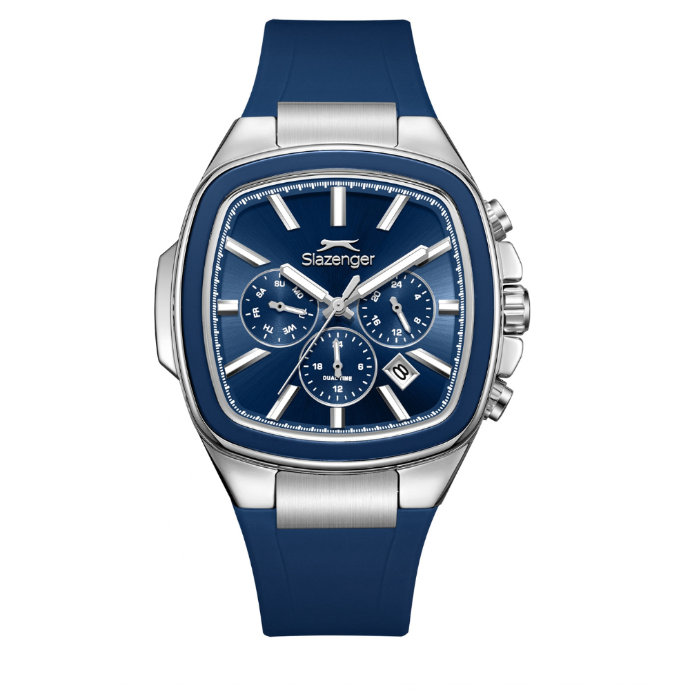 Slazenger Navy Blue Dial Men's Silicone Strap Watch SL.09.2643.2.397