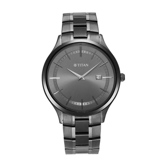 Titan Classique Slimline Anthracite Men's Watch 90142QM02