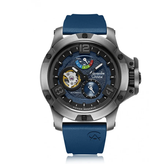 Alexandre Christie Classic Blue Men's Automatic Watch 6295MPRTPBU