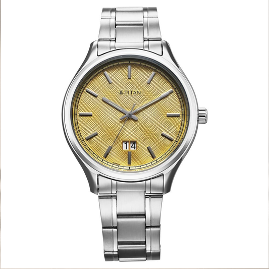 Titan Palette of Colours Yellow Dial Men's Watch 10033SM06