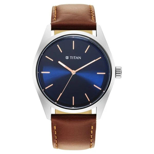 Titan Quartz Blue Men's Watch 1866SL01