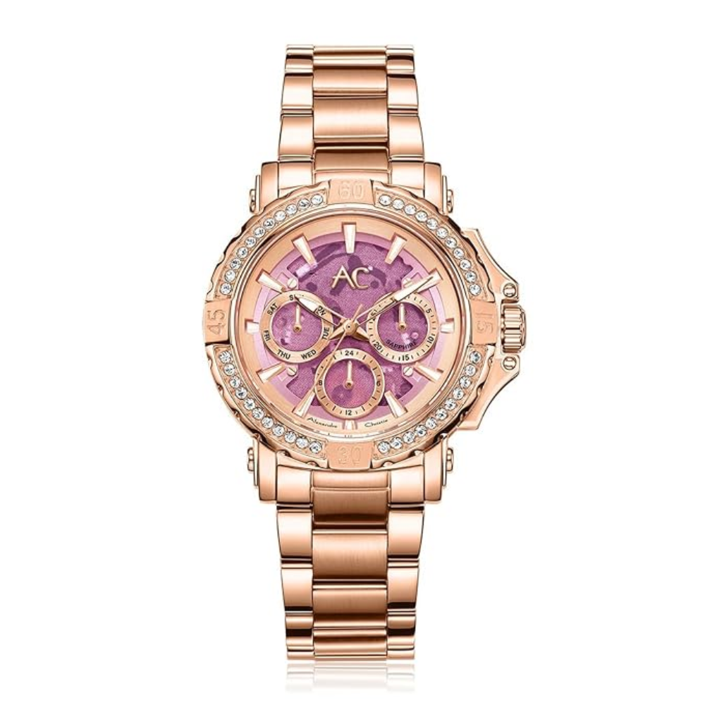 Alexandre Christie Multifunction Purple Women's Watch 9205BFBRGLKDR