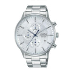 ALBA Chronograph Silver White Dial Men's Watch AM3767X1