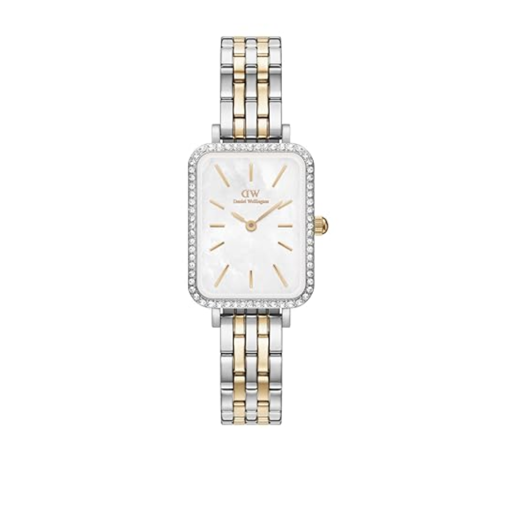 Daniel Wellington Quadro Silver & Gold Women's Watch DW00100671K