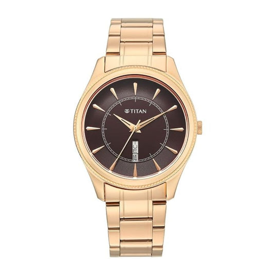Titan Regalia Allure Classic Silver Men's Watch 10047WM01