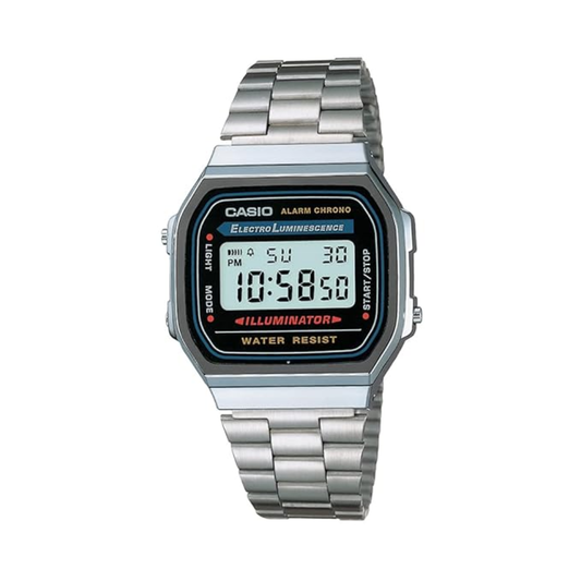 Casio Vintage Black Dial Unisex Watch D131 A168WA-1WDF