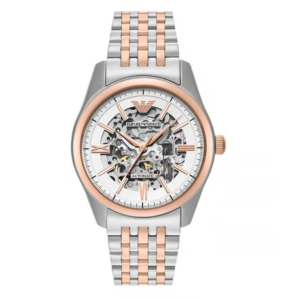 Emporio Armani Men's Automatic Silver Dial Analog Watch AR60092