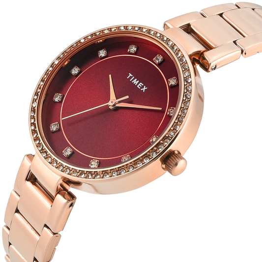 Timex Trendline Red Dial Women's Watch TWEL18724