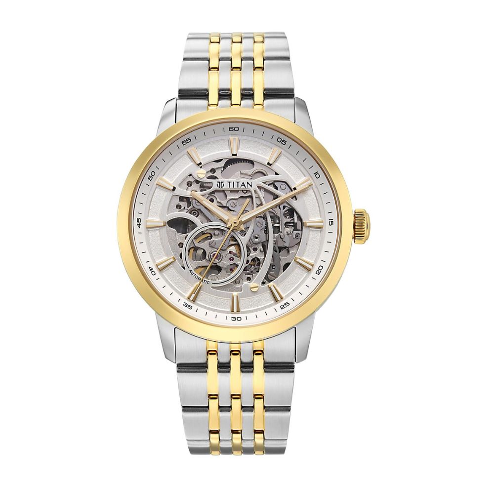 Titan Phoenix Gold & Steel Men's Watch 90223BM01