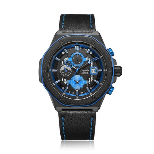 Alexandre Christie Chronograph Black Men's Watch 6600MCLIPBABU