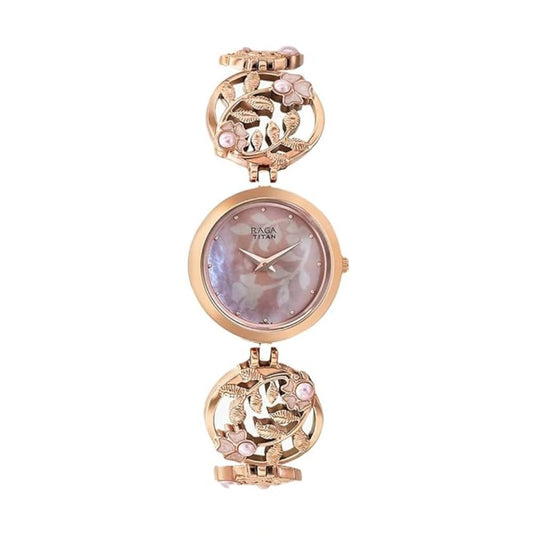 Titan Raga Aurora Beige Women's Watch 2540WM05