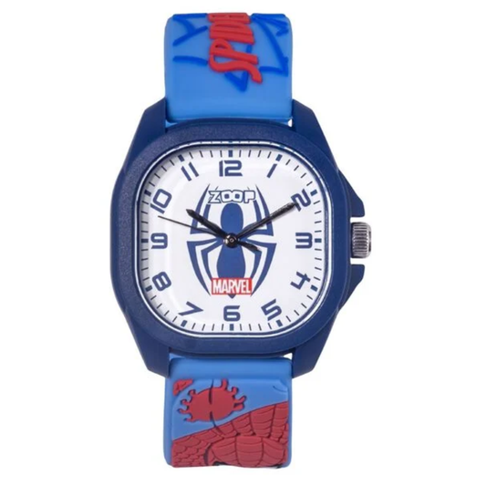 Zoop Marvel Spiderman Dial Blue Strap Boys Kids Analog Watch 16045PP04