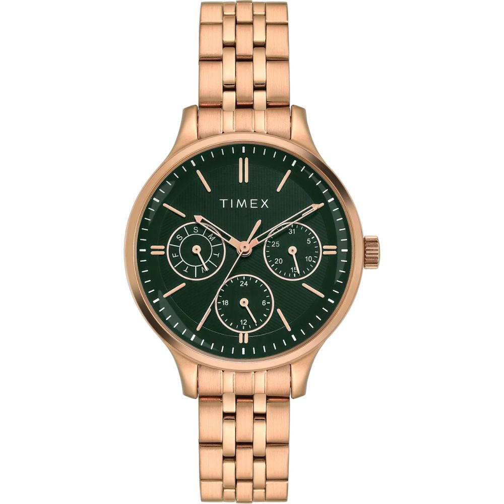 TIMEX Trendline Green Dial  Women Watch TWEL14836