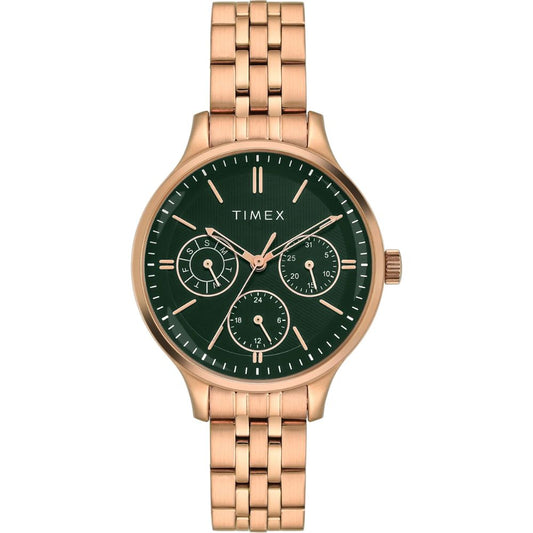 TIMEX Trendline Green Dial  Women Watch TWEL14836