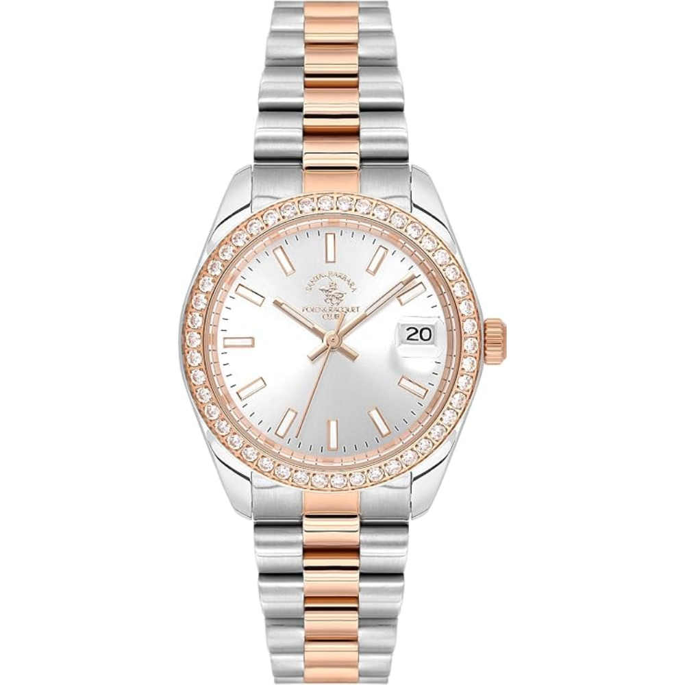 Santa Barbara Polo & Racquet Club Silver Dial Women's Watch SB.4.10017-6