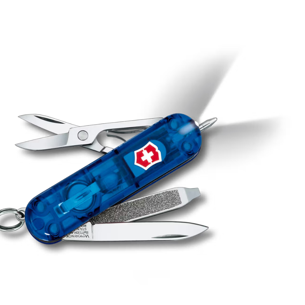Victorinox Signature Lite Blue Transparent Multi Tool Knife 0.6226.T2