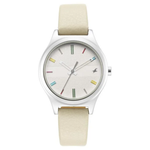 Fastrack Stunners Quartz Analog White Dial Watch for Girls 6152SL06