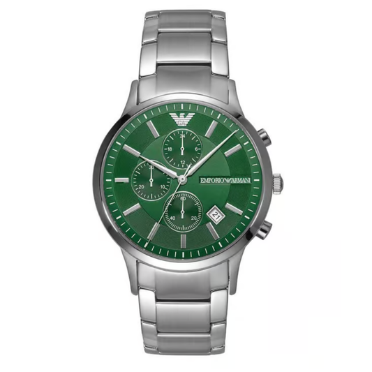 Emporio Armani Renato Green Dial Men's Chronograph Watch AR11507